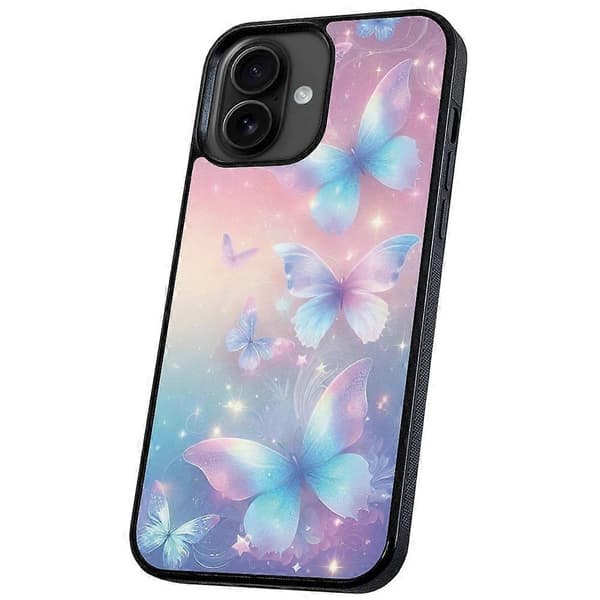 iPhone 16 - Deksel/Mobildeksel Sommerfugler