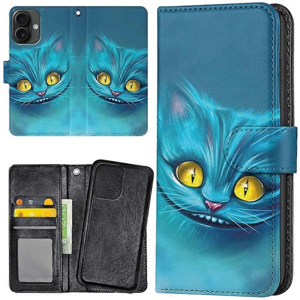 iPhone 16 - Lommebokveske/deksel Katt