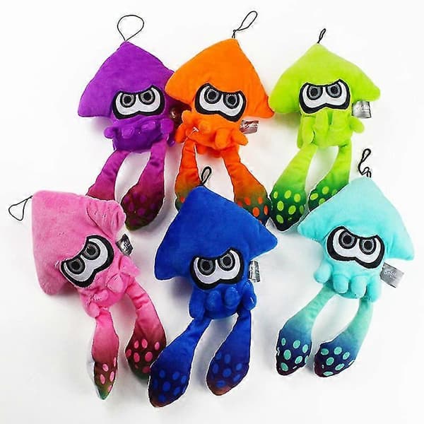Splatoon Plyschleksak Tecknad Söt Bläckfiskdocka