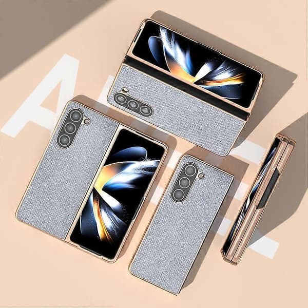 För Samsung Galaxy Z Fold5 Nanoplätering Diamond Texture Phone Case