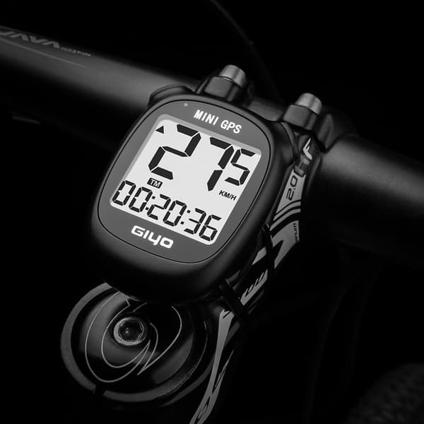 M3 Mini GPS Cykelcomputer IPX5 Vandtæt Smart Speedometer med 1,7 Tommer Display (sort)