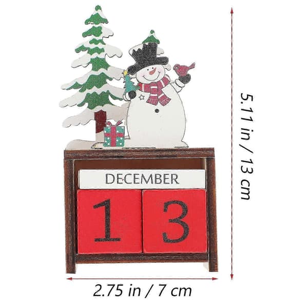 Julekalender i tre, 1 stk. for festlig dekorasjon