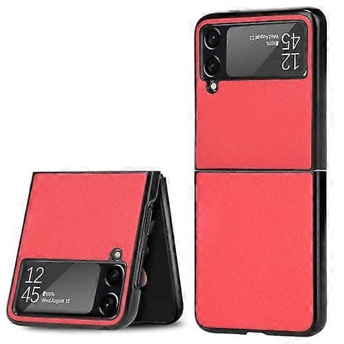 För Samsung Galaxy Z Flip3 5G Litchi Texture Phone Case