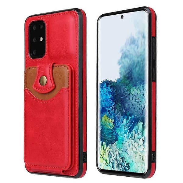För Samsung Galaxy Note20 Mjukt Läder Plånboksväska Telefonfodral
