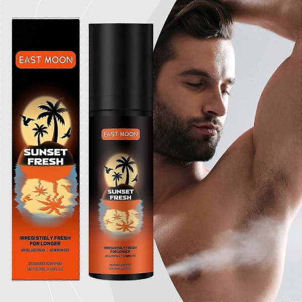 Kroppsspray for menn med fruktdoft | Luktkontroll og friskhet med mango- og sitrusoljer