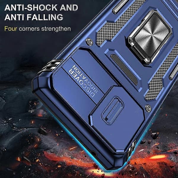 För Samsung Galaxy A71 5G Armor PC + TPU Camera Shield Phone Case
