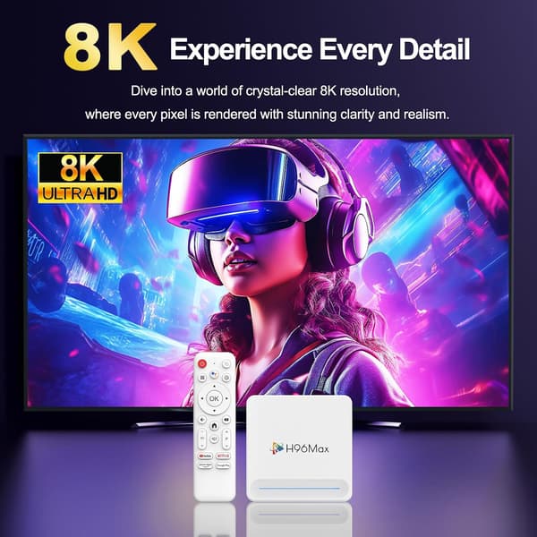 H96MAX H618 Internett Dekoder (4+32GB)