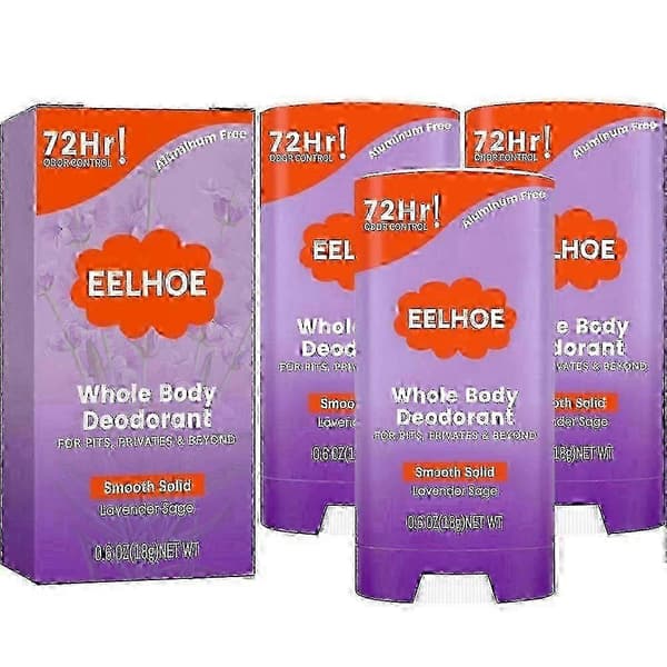 3X Kvinders Fuld Krops Deodorant Stick Aluminiumfri Deodorant Stick 72 Timer