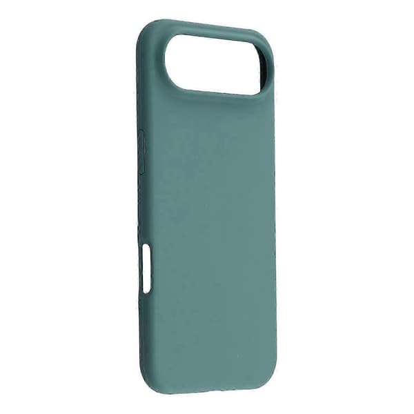 Till iPhone 17 Air Fodral Solid Silikon Stötsäkert Telefonbakstycke - Svartgrön