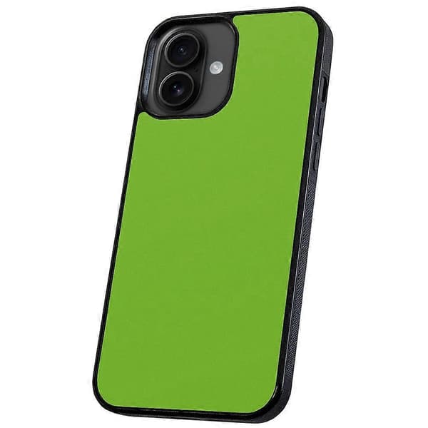iPhone 16 - Cover/Mobilcover Limegrøn