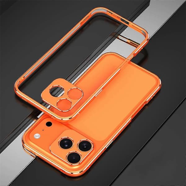 Kompatibel med iPhone 17 Pro Bumper Case No-Back Phone Frame Cover med linsskydd