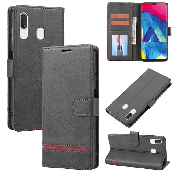 For Samsung Galaxy A40 Classic Wallet Flip Leather Phone Case