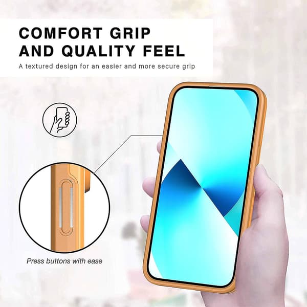 Enfärgat telefonfodral för iPhone 13 Pro Max för iPhone 13 Pro Max Orange