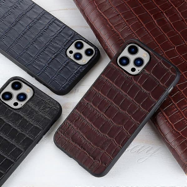 Telefonfodral med krokodiltextur för iPhone 14 Plus