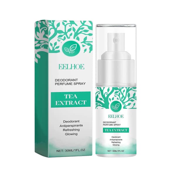 Grøn Te Deodorant Spray, Langvarig Friskhed, Lugtkontrol, Følsom Hud, 30ml