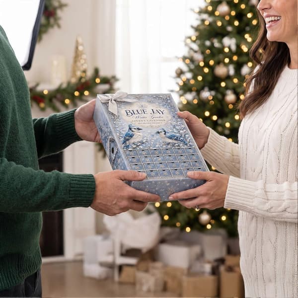 Blue Jay Julekalender – 24 dages vinterhave – til ophæng på juletræet