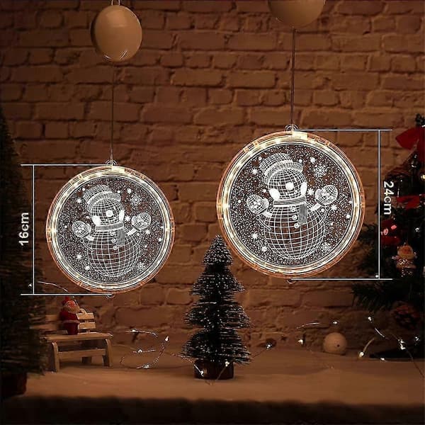 Julelys til vindusdekorasjon, opplyst jul (Merry Christmas) SZRH