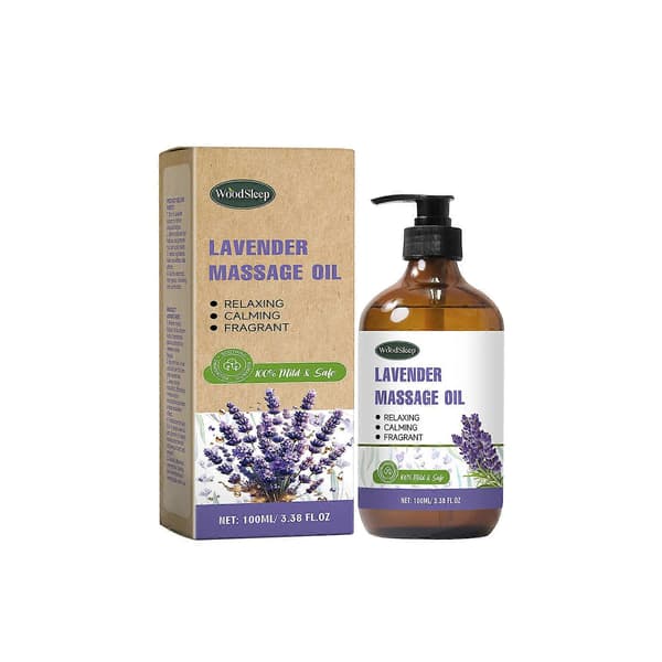 Lavendel Massage- og Hårolie - Nærende, Multianvendelig, Afslappende Duft, 100ml
