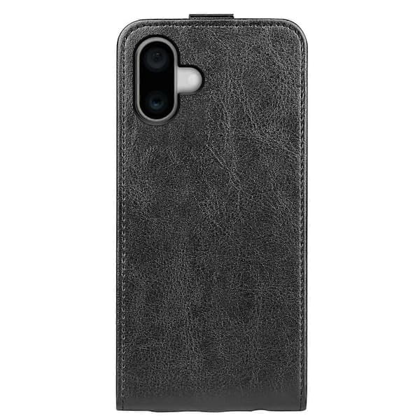 Apple iPhone 16 Plus -läppäpuhelinkotelo, suojakuori, musta