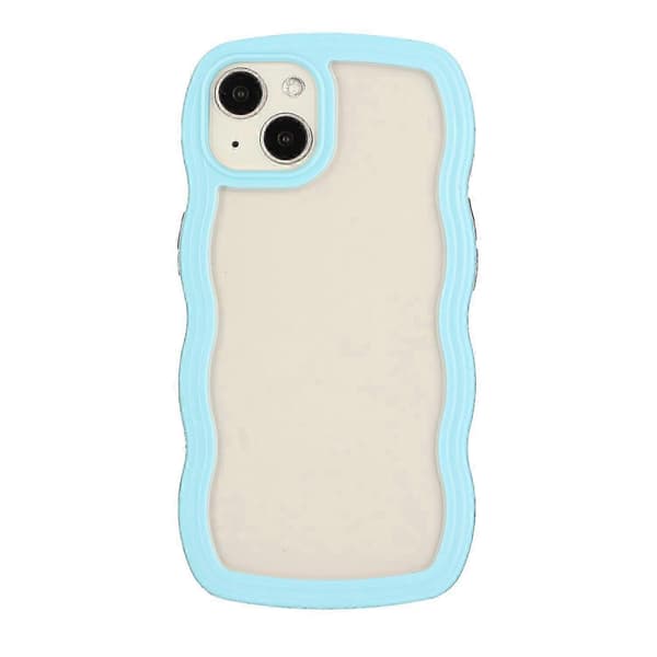 iPhone 13:n Candy Color Wave TPU kirkas PC-puhelinkotelo KB