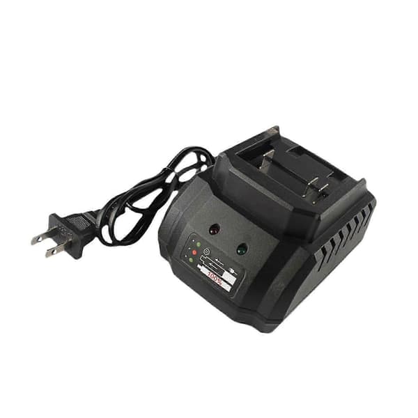 2x 21V Batterilader Universallader med Lysindikator Effektiv Bærbar