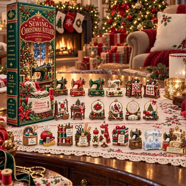 Sy-adventskalender til jul, 24-dagers nedtelling med akrylpynt