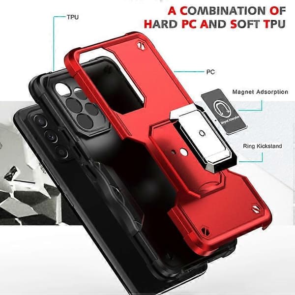 For Samsung Galaxy A53 5G Ringholder Sklisikkert Armor Telefondeksel