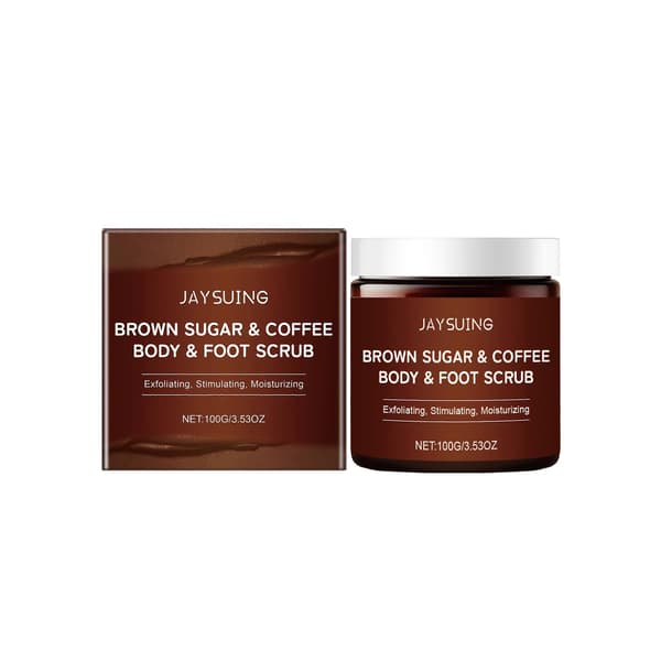 Kaffe kropsscrub, 2 pakker, eksfolierer og fugter huden