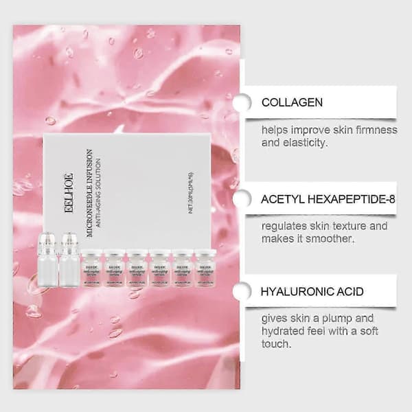 Microinfusion System Needling Kit for Face, Deep Hydration, Anti-Aging and Smoothing Wrinkle Serum Applicator (1 pc)
