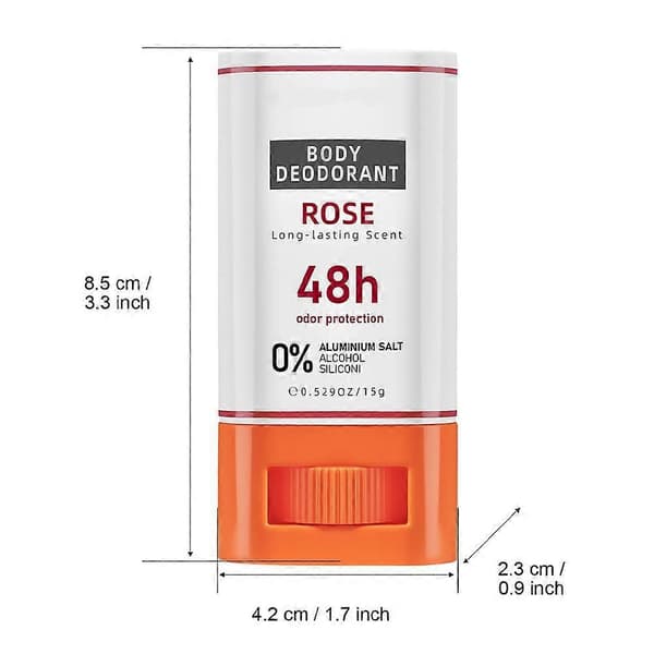 Glacier Solid Body Deodorant Stick - 48 timers friskhed, ikke-fedtet