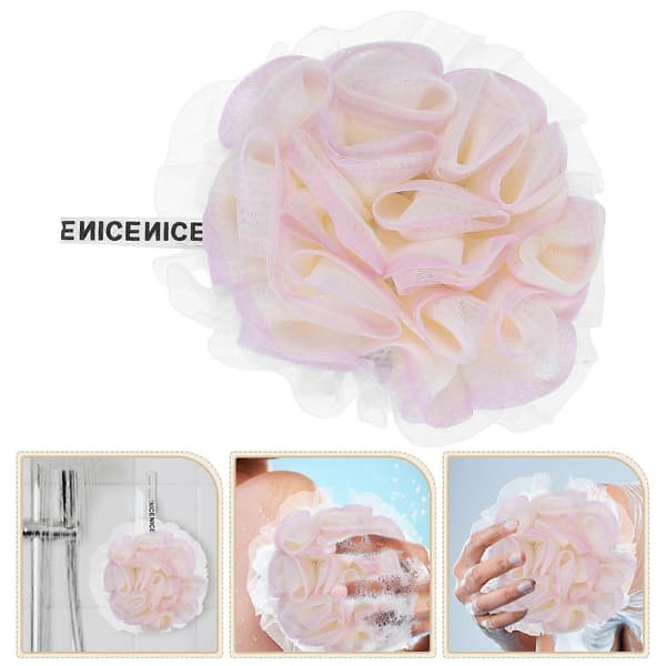 Bade-Pouf Net-skrubber til eksfolierende kropsvask 4 stk. Bruse-loofah