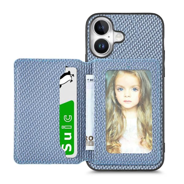 Kulfiberpung-etui til iPhone 16 Plus