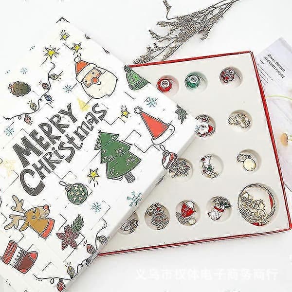 Julekalender med 24 dagers nedtelling og DIY-armbåndsett