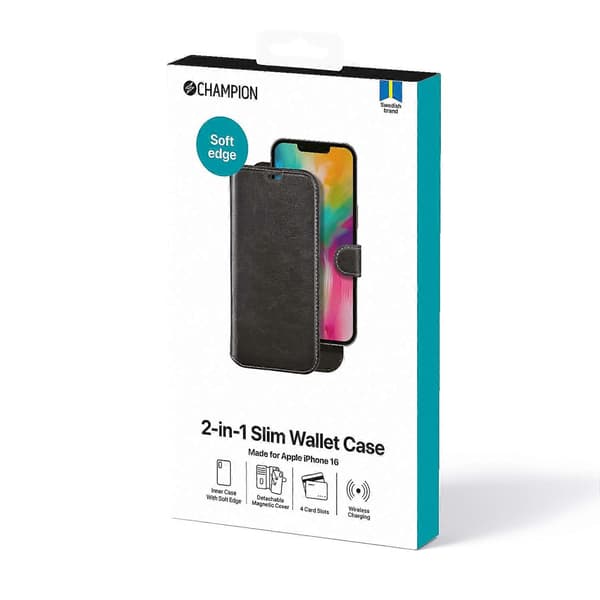 2-i-1 Slim plånbok iPhone 16
