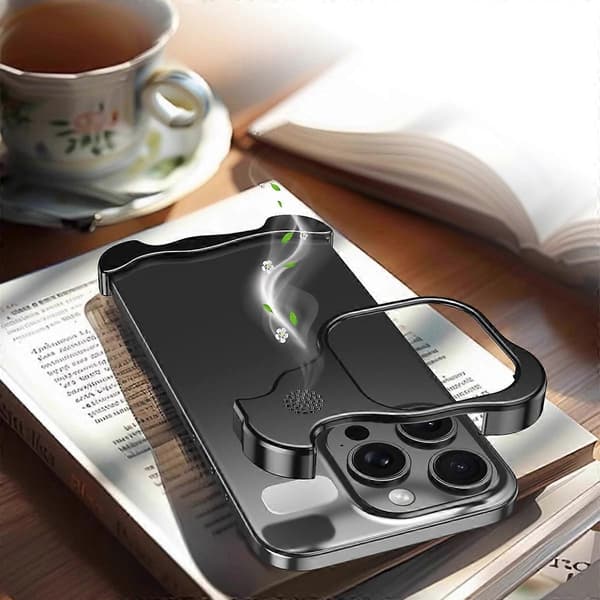 Til iPhone 13 Pro Max Bumper Cover Kantløst Fire Hjørner Cover med Aromaterapi Tablet