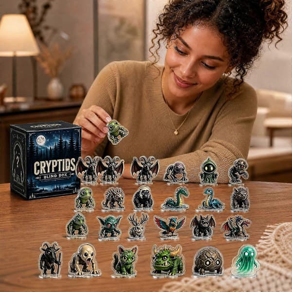 Cryptid-julekalender jule-nedtællingskalender vedhæng til jul og nytår