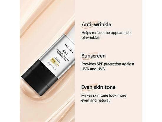 3-in-1 Anti-Wrinkle Foundation Stick with SPF 50+ | Moisturizing, Lightweight and Full Coverage | Flawless Eraser with Brush