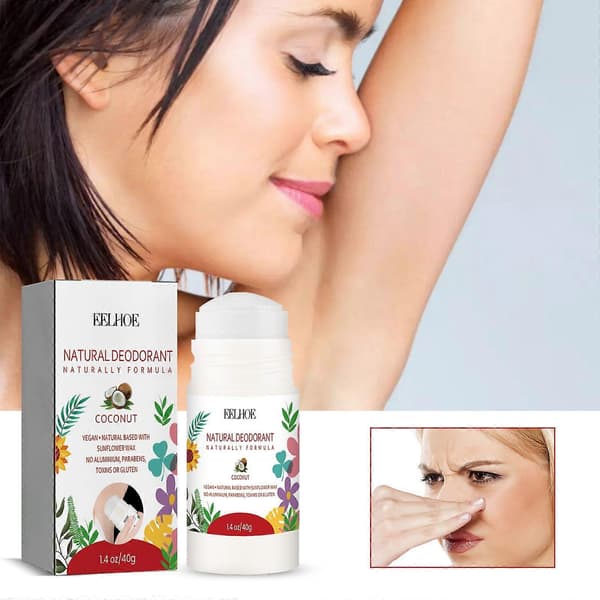 Naturlig deodorant för kvinnor 24 timmar långvarig effektiv kroppsluktkontroll