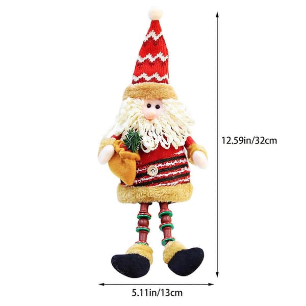 Romdekorasjon salg gaver julefigurer sittende dukker med lange ben husholdningsartikler julepynt A