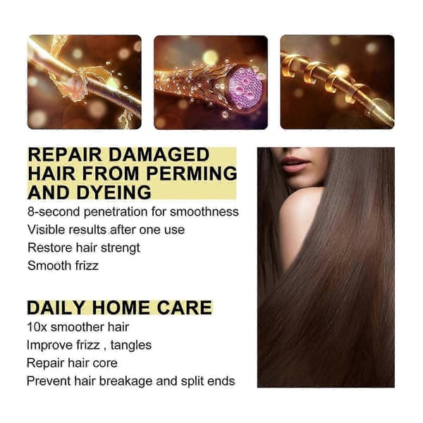 Keratin hårterapi 3.5oz - Skadegjenopprettende krem - Kruskontrollformel