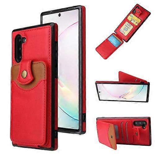 Samsung Galaxy Note10 pehmeä nahkainen lompakkokotelo
