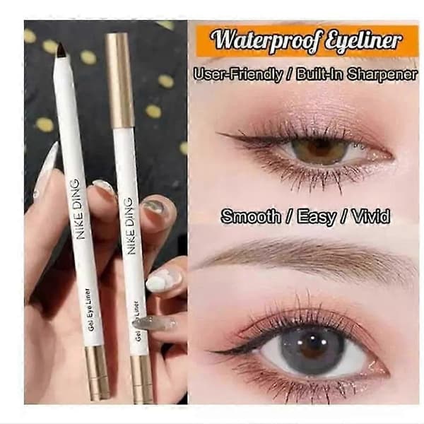 2-pack Smudge-Proof, Waterproof, Long-Lasting Eyeliner Pen (Black)