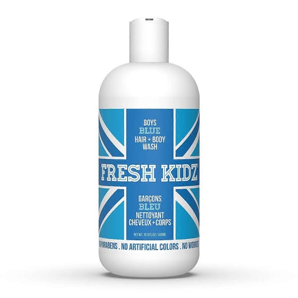 Fresh Kidz Drenge Blå Hår- og Kropsvask - 16.9oz