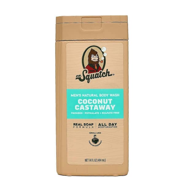 Dr. Squatch Kropsvask til mænd, ikke-eksfolierende - Coconut Castaway - 414 ml