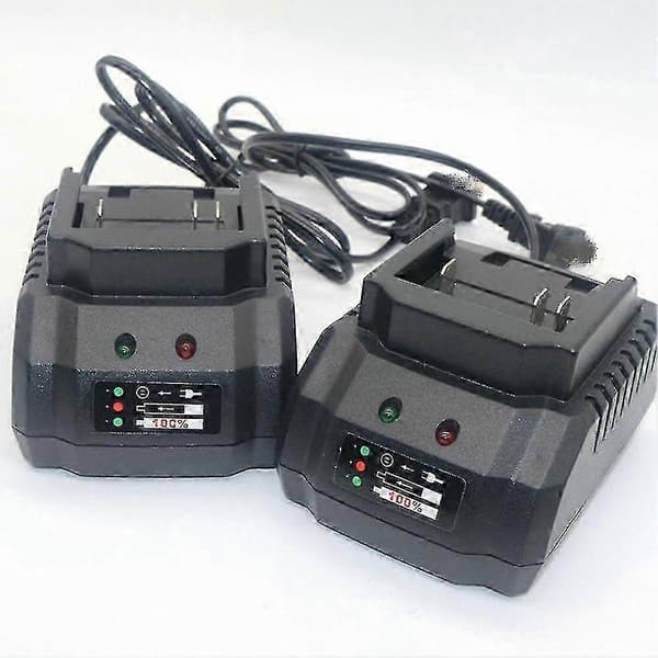 Litiumbatterilader for 18V 21V elektroverktøy, EU-plugg