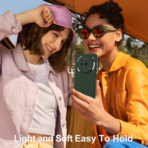 Kompatibelt flytande silikonskal för Nothing Phone (3a) Pro med handrem (Gul)