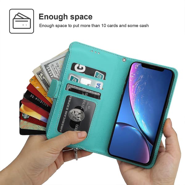 Iphone Xr -kotelolompakko kaulanauhalla, korttipidike, PU-nahkaa