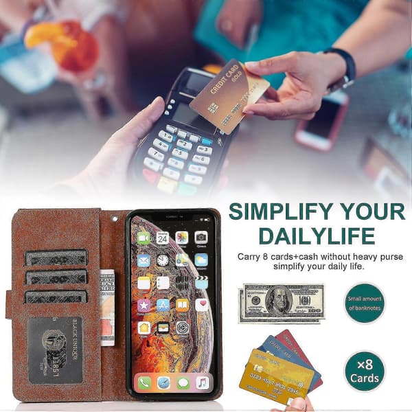 Crazy Horse-etui med hudfølelse til iPhone Xs / X