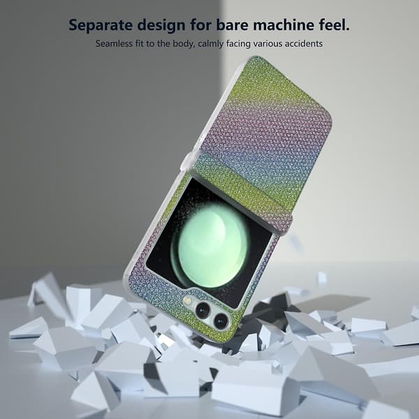 Frosted Frame Diamond Phone Case för Samsung Galaxy Z Fold6