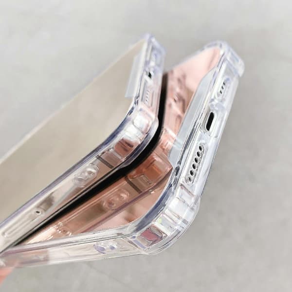 TPU + akrylbelegg speilveske til iPhone 13 Pro